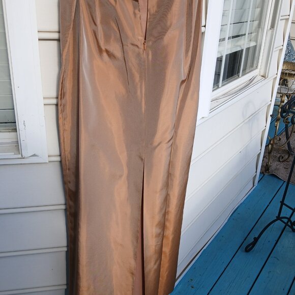 Adrianna Papell Beaded Silk Formal Tank Top with Organza Formal Skirt--Size 16 - Picture 7 of 8